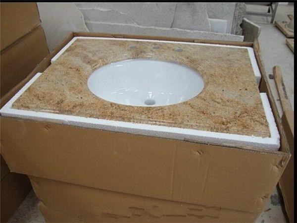 kashmir gold granite vanity countertops
