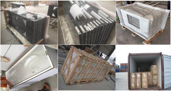 st cecilia light granite countertops packing and loading