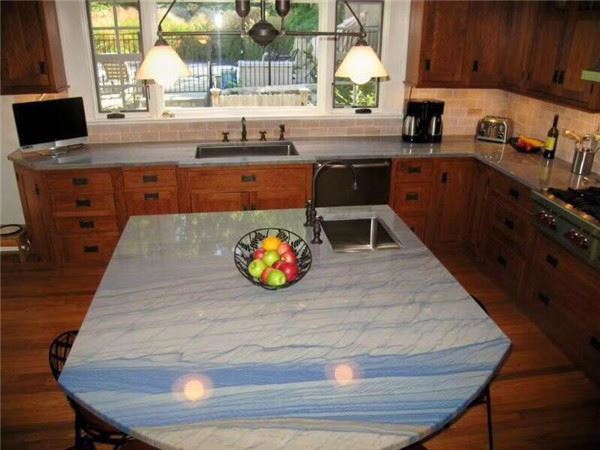 blue macaubas quartzite countertops