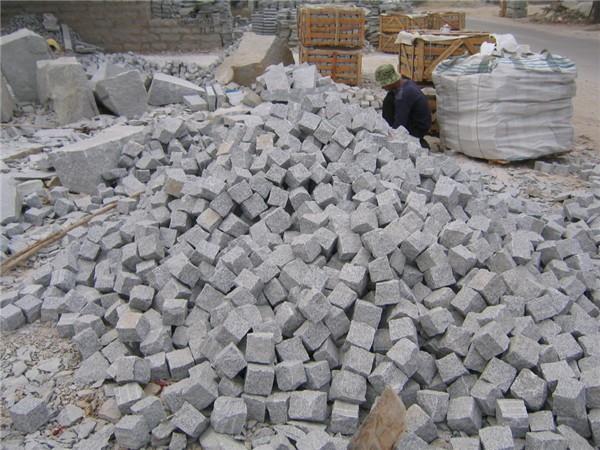 G603 light grey cube stone pavers