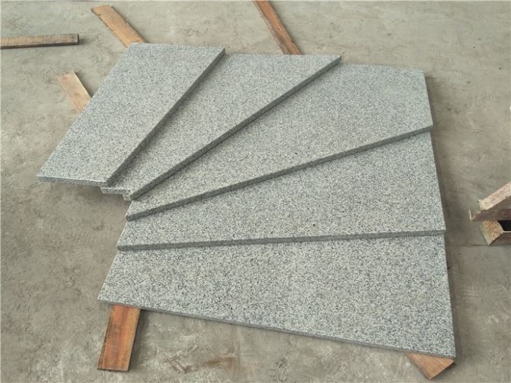 G603 Granite tiles  stairs honed