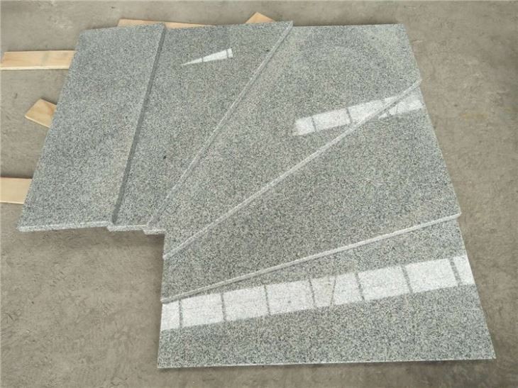 G603 Granite tiles stairs polished