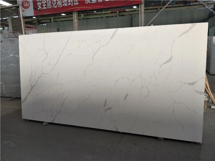 calacatta storm quartz slab