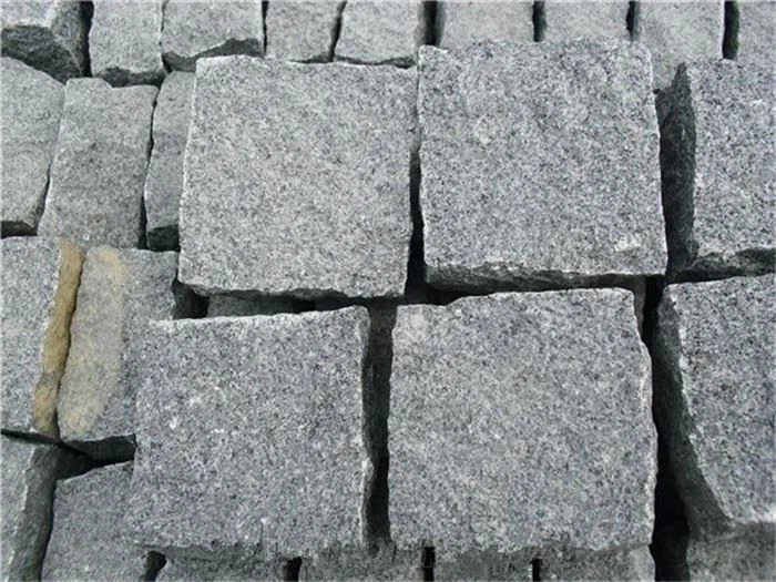 Paving stone G603 granite project flamed