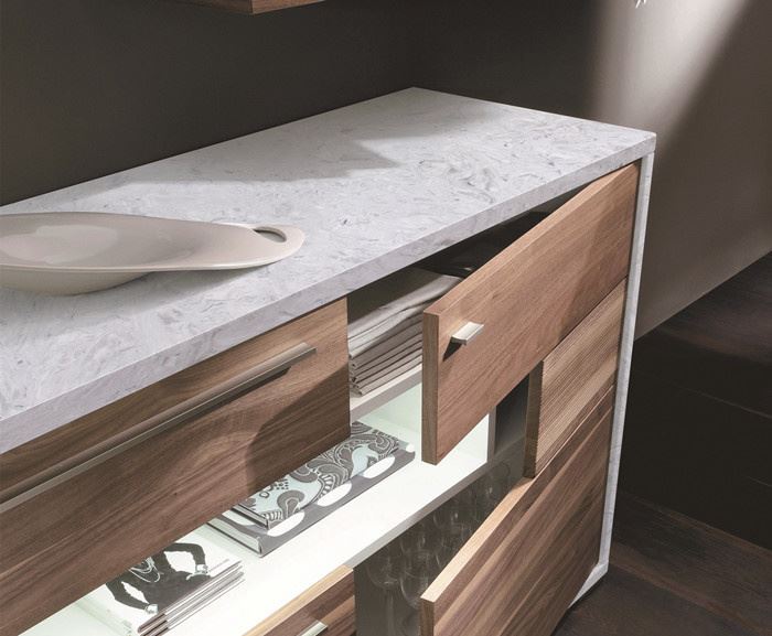 Tropical white quartz countertop