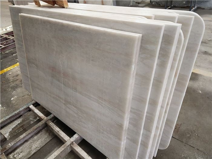 White marble tile kitchen floor Gilding White Marble