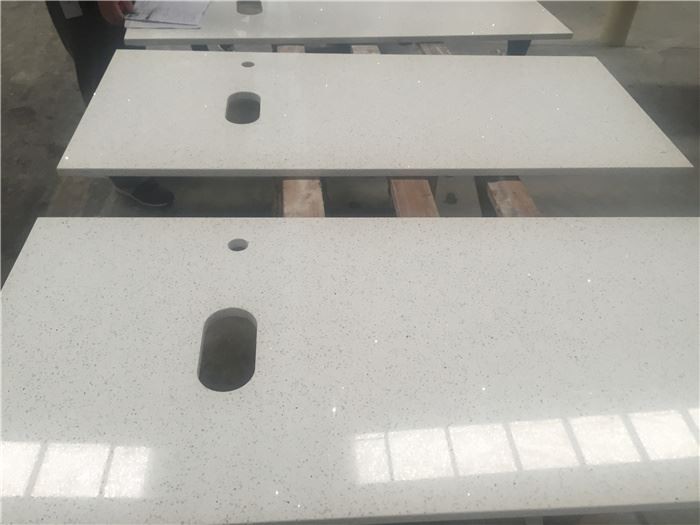 white mirror quartz countertops for island