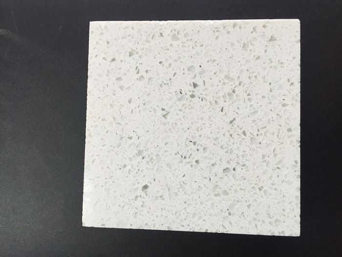 white quartz with mirror flecks wall tiles