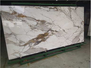 Batu Kaca Terhablur Nano Emas Calacatta