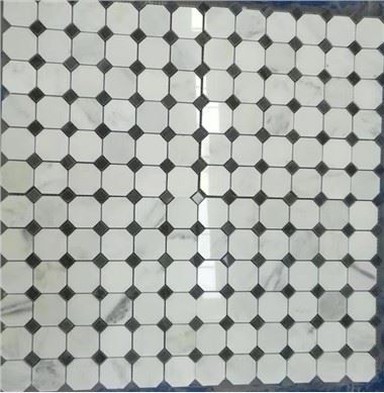 Jubin Lantai Mozek Marmar Putih