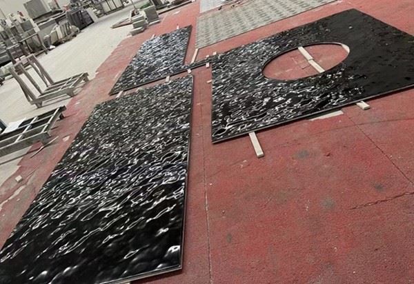 Black Water Ripple Basalt Tiles