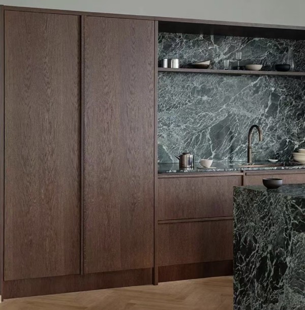 Verde Alpi Marble Kitchen