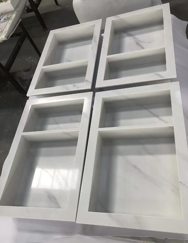 Carrara Marble Bathroom Niche