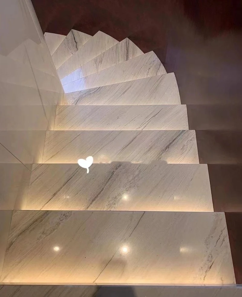 Italy Palissandro White Marble Stairs Italy Palissandro White Marble Stairs