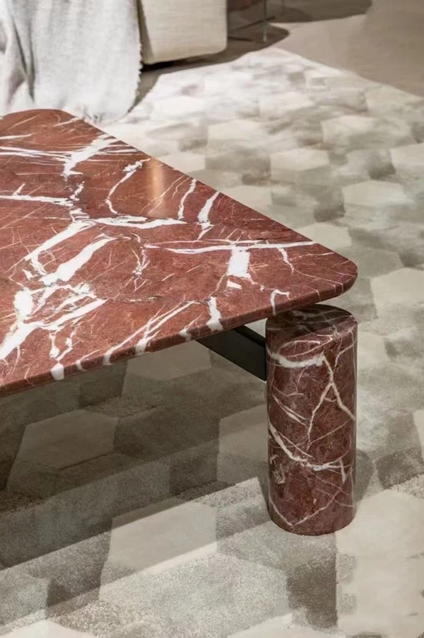 Rosso Carpazi Marble table top