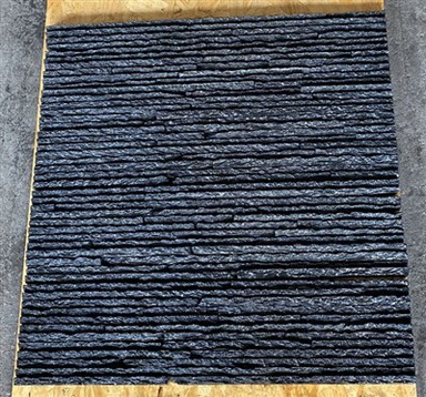 Batu Dinding Bersusun Kelabu Gelap