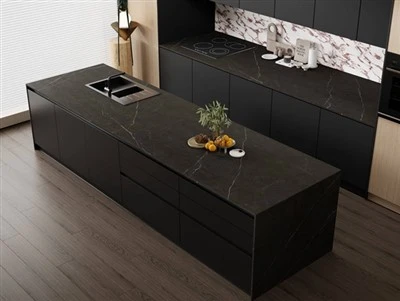 Kilat Batu Sintered Black Countertop