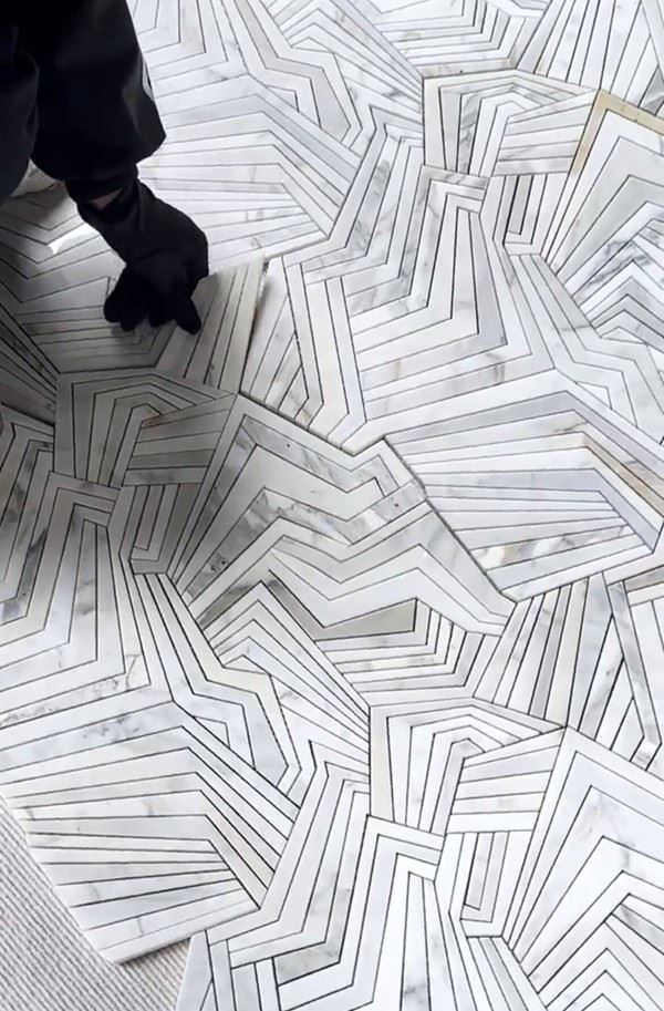 Calacatta Gold Marble Mosaic Tiles